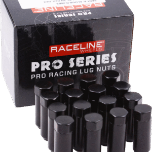 Lug Nuts - Military - 3/4" Hex - 12 mm x 1.5 - Black - 16 Pack