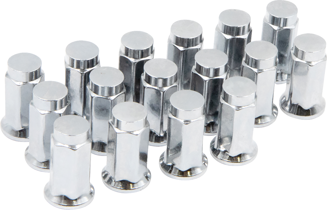 Lug Nuts - Hex/Flat - 12 mm x 1.25 - 16 Pack