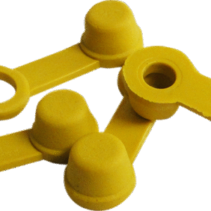 Brake Bleeder Caps - Yellow - 4-Pack