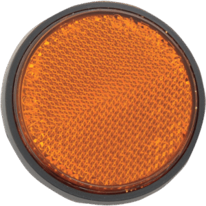 Reflector - 5mm Stud - Amber