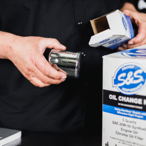 Oil Change Kit - Chrome Filter - M8 - 5 US quarts