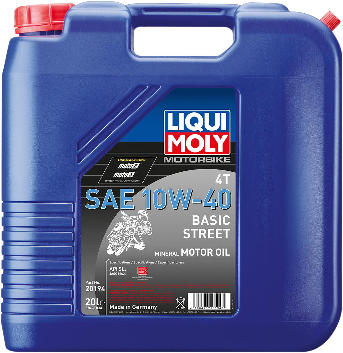 Basic Street 4T Oil - 10W-40 - 20 Liters