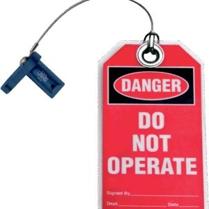 Flywheel Lock with Tag - Mighty Bite - Blue - Twin Cam
