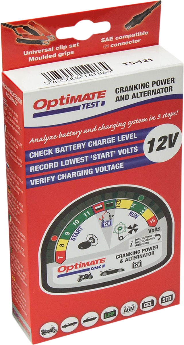 Battery Charging System/Alternator Tester - Pocket - Battery Clip/12V - Image 2