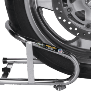 Wheel Chock - Removable - Chrome - 6-1/2"