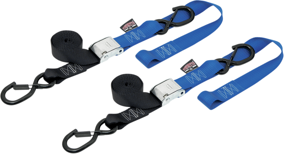 Cam Tie-Downs - 1-1/2" x 6-1/2' - Black/Blue
