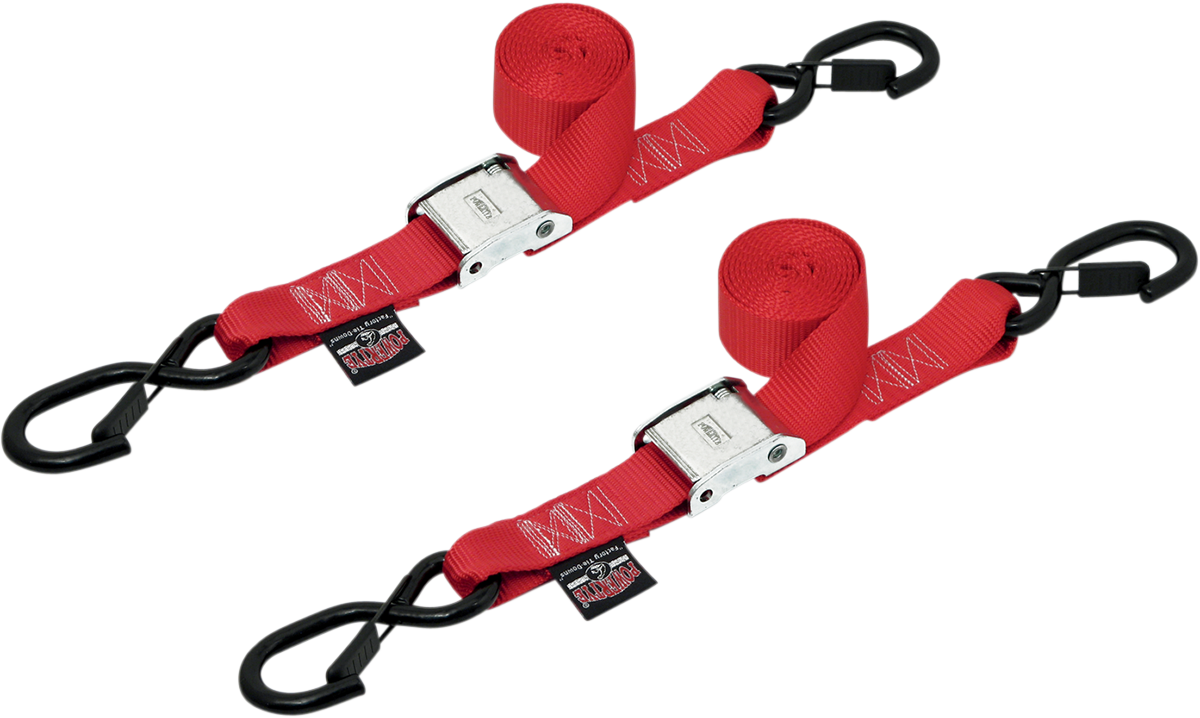 Cam Tie-Downs - 1-1/2" x 5-1/2' - Red