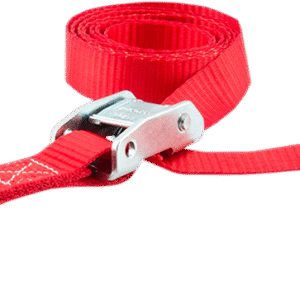 Buckle Tie-Down - 1" x 5-1/2' - 4 Pack -Red