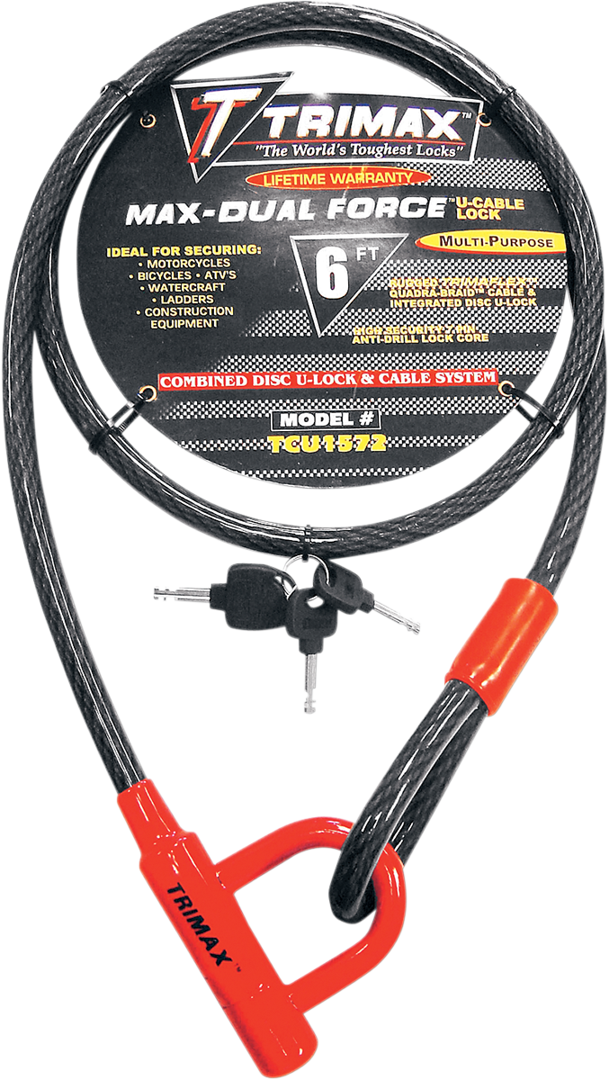 U-Lock and Cable Locks - 72" - Image 2