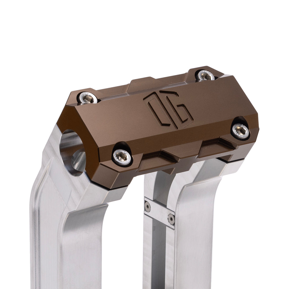 OG Aluminum 2 inch Pull Straight Risers with Bronze Standard Top Clamp