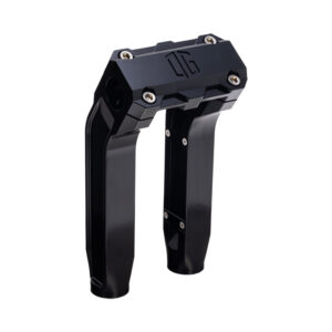 OG Black 8.5 inch Pull Back Risers with Black Standard Top Clamp