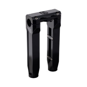 OG Black 8.5 inch Straight Risers with Black Standard Top Clamp