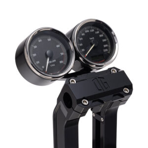 OG Black Dual Billet Gauge Pods Rear Mount