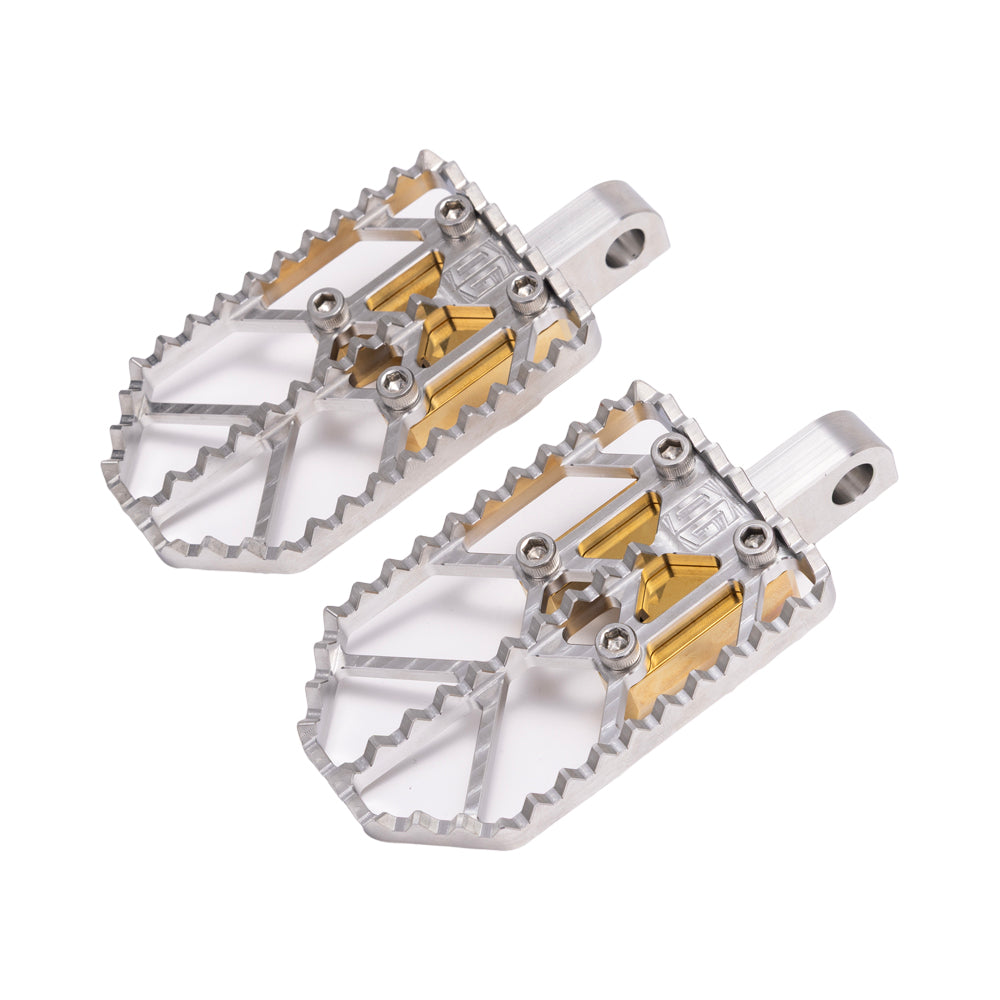 Raw on Gold Motocross Style Harley Davidson Foot Peg OG Moto X Foot Pegs